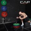 imageCAP Barbell 2Inch Olympic Bumper Plate Weight Set with 6 Post Rack  100370 lbs  Multiple OptionsCOMPETITION