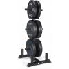 imageCAP Barbell 2Inch Olympic Bumper Plate Weight Set with 6 Post Rack  100370 lbs  Multiple OptionsECONOMY