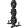 imageCAP Barbell 2Inch Olympic Bumper Plate Weight Set with 6 Post Rack  100370 lbs  Multiple OptionsECONOMY