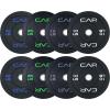 imageCAP Barbell 2Inch Olympic Bumper Plate Weight Set with 6 Post Rack  100370 lbs  Multiple OptionsECONOMY