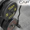imageCAP Barbell 2Inch Olympic Bumper Plate Weight Set with 6 Post Rack  100370 lbs  Multiple OptionsELITE
