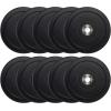 imageCAP Barbell 2Inch Olympic Bumper Plate Weight Set with 6 Post Rack  100370 lbs  Multiple OptionsPRO