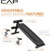 imageCAP Barbell Sit Up Bench  Adjustable Decline Ab Bench for Home Gym  MultiPurpose Slant Board for Core Strength SitUps and FullBody Workouts