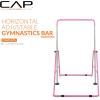 imageCap Horizontal Adjustable Gymnastics Bar for Kids  Foldable Gymnastics Equipment Adjustable Height Indoor Gym Training Bar  Pink