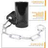 imageCAP Barbell Exercise Machine Attachments BlackEyelet with Chain Attachment  Fits 2 Inch Bars