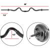 imageCAP Barbell RB48T2B Super Curl Bar Black 48quot