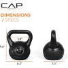 imageCAP Barbell 45 LB Cement Kettlebell Set  10 lb 15 lb ampamp 20 lb VinylCoated Kettlebells for Strength Training Cardio Cross Training ampamp Home Gym Workouts