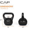 imageCAP Barbell 45 LB Cement Kettlebell Set  10 lb 15 lb ampamp 20 lb VinylCoated Kettlebells for Strength Training Cardio Cross Training ampamp Home Gym Workouts