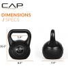 imageCAP Barbell 45 LB Cement Kettlebell Set  10 lb 15 lb ampamp 20 lb VinylCoated Kettlebells for Strength Training Cardio Cross Training ampamp Home Gym Workouts