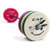 imageCAP Barbell Olympic Weight Set with 7ft Barbell ampamp Bumper Plates  160370 lbs  Multiple OptionsCompetition