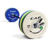 imageCAP Barbell Olympic Weight Set with 7ft Barbell ampamp Bumper Plates  160370 lbs  Multiple OptionsCompetition