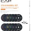 imageCAP Barbell Olympic Weight Set with 7ft Barbell ampamp Bumper Plates  160370 lbs  Multiple OptionsEconomy