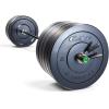imageCAP Barbell Olympic Weight Set with 7ft Barbell ampamp Bumper Plates  160370 lbs  Multiple OptionsElite