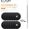 imageCAP Barbell Olympic Weight Set with 7ft Barbell ampamp Bumper Plates  160370 lbs  Multiple OptionsPRO