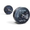 imageCAP Barbell Olympic Weight Set with 7ft Barbell ampamp Bumper Plates  160370 lbs  Multiple OptionsEconomy  Speckled