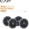 imageCAP Barbell MultiUse Adjustable Weight Set  Versatile Dumbbell Barbell amp Kettlebell for FullBody Workouts  45lb and 66lb options40 lb Plate Pack Addon