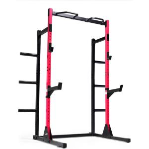 imageCap Barbell Power Rack with Pull Up Bar amp Attachments  Multiple ColorsRED