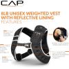 imageCAP Weighted Vest  8lb 30lbs  Reflective Workout Vest for Walking Running Cardio Strength Training  Multiple ColorsBlack