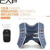 imageCAP Weighted Vest  8lb 30lbs  Reflective Workout Vest for Walking Running Cardio Strength Training  Multiple ColorsBlue