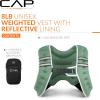 imageCAP Weighted Vest  8lb 30lbs  Reflective Workout Vest for Walking Running Cardio Strength Training  Multiple ColorsGreen