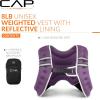 imageCAP Weighted Vest  8lb 30lbs  Reflective Workout Vest for Walking Running Cardio Strength Training  Multiple ColorsPurple