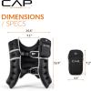 imageCAP Weighted Vest  8lb 30lbs  Reflective Workout Vest for Walking Running Cardio Strength Training  Multiple ColorsRose