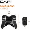 imageCAP Weighted Vest  8lb 30lbs  Reflective Workout Vest for Walking Running Cardio Strength Training  Multiple ColorsRose