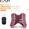 imageCAP Weighted Vest  8lb 30lbs  Reflective Workout Vest for Walking Running Cardio Strength Training  Multiple ColorsRose