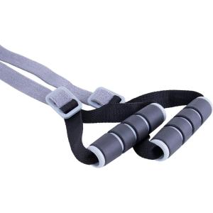 imageCAP Barbell Elastic Resistant Band with Handles  Multiple OptionsLight  Gray