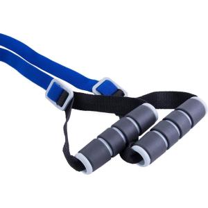 imageCAP Barbell Elastic Resistant Band with Handles  Multiple OptionsMedium  Blue