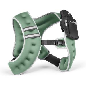 imageCAP Weighted Vest  8lb 30lbs  Reflective Workout Vest for Walking Running Cardio Strength Training  Multiple ColorsGreen
