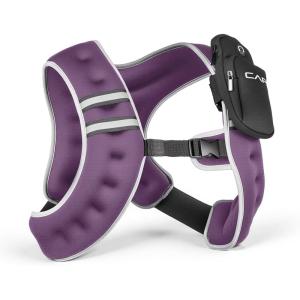 imageCAP Weighted Vest  8lb 30lbs  Reflective Workout Vest for Walking Running Cardio Strength Training  Multiple ColorsPurple