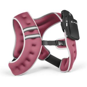 imageCAP Weighted Vest  8lb 30lbs  Reflective Workout Vest for Walking Running Cardio Strength Training  Multiple ColorsRose