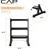 imageCAP Barbell Dumbbell Set with Rack  Multiple Options 280 lb 550 lb amp 1200 lb280 lb Set