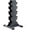 image:imageCAP Dumbbell Rack for Home Gym  Vertical Storage Stand Holds Multiple Pairs 100300 lbs HeavyDuty Steel with NonSlip Base  Multiple OptionsBlack
