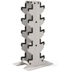 image:imageCAP Dumbbell Rack for Home Gym  Vertical Storage Stand Holds Multiple Pairs 100300 lbs HeavyDuty Steel with NonSlip Base  Multiple OptionsLight Gray