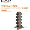 image:imageCAP Dumbbell Rack for Home Gym  Vertical Storage Stand Holds Multiple Pairs 100300 lbs HeavyDuty Steel with NonSlip Base  Multiple OptionsTan
