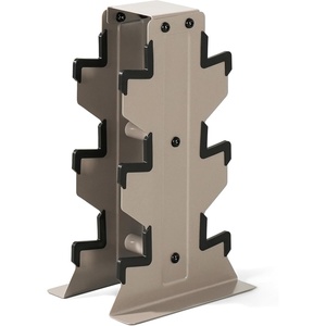 image:imageCAP Dumbbell Rack for Home Gym  Vertical Storage Stand Holds Multiple Pairs 100300 lbs HeavyDuty Steel with NonSlip Base  Multiple OptionsTan