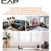image:imageCAP 280 LB 550 LB 1200 LB Dumbbell Set with Horizontal 23 Tier Rack Rubber Hex Free Weights Home Gym Weight Set for Strength Training280 lb Set