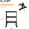 image:imageCAP 280 LB 550 LB 1200 LB Dumbbell Set with Horizontal 23 Tier Rack Rubber Hex Free Weights Home Gym Weight Set for Strength Training280 lb Set
