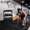 image:imageCAP 280 LB 550 LB 1200 LB Dumbbell Set with Horizontal 23 Tier Rack Rubber Hex Free Weights Home Gym Weight Set for Strength Training280 lb Set