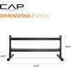 image:imageCAP 280 LB 550 LB 1200 LB Dumbbell Set with Horizontal 23 Tier Rack Rubber Hex Free Weights Home Gym Weight Set for Strength Training550 lb Set