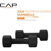 image:imageCAP Barbell Neoprene Dumbbell Weights Pairs amp Sets  Black10 lb Pair