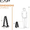 image:imageCAP Barbell Neoprene Dumbbell Weights Pairs amp Sets  Black100 lb Set