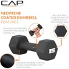image:imageCAP Barbell Neoprene Dumbbell Weights Pairs amp Sets  Black15 lb Pair
