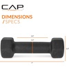 image:imageCAP Barbell Neoprene Dumbbell Weights Pairs amp Sets  Black2 lb Pair
