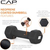 image:imageCAP Barbell Neoprene Dumbbell Weights Pairs amp Sets  Black2 lb Pair