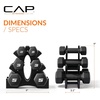 image:imageCAP Barbell Neoprene Dumbbell Weights Pairs amp Sets  Black20 lb Set