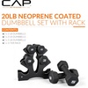 image:imageCAP Barbell Neoprene Dumbbell Weights Pairs amp Sets  Black20 lb Set