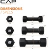 image:imageCAP Barbell Neoprene Dumbbell Weights Pairs amp Sets  Black32 lb Set